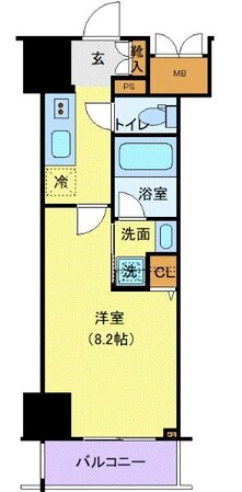 ロイジェントパークス千葉中央の物件間取画像